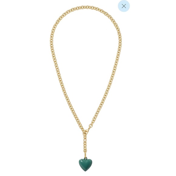 Roxanne Assoulin The Mini Puffy Heart Charm Necklace Forest